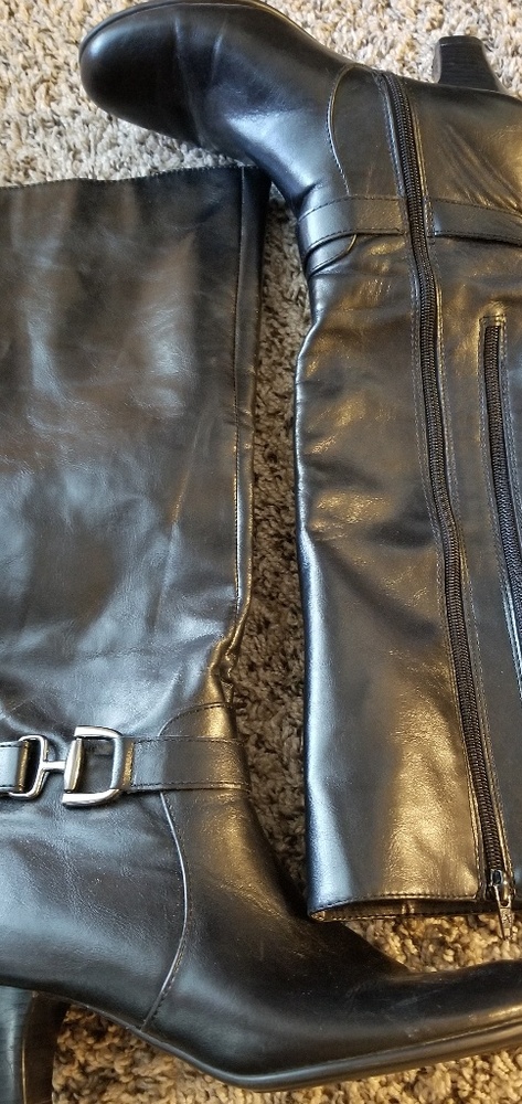 Long boots for wide calf